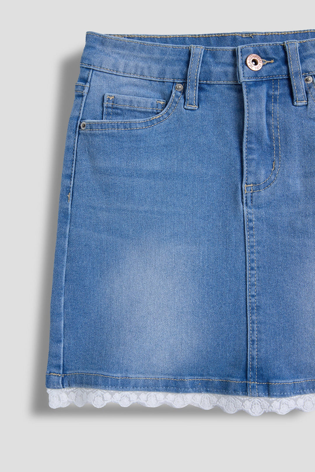 Girls Lace Trim Skirt