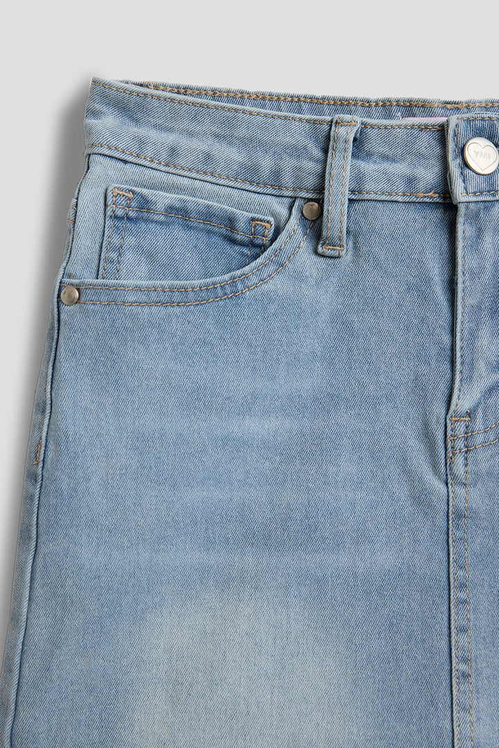 Girls Lace Trim Skirt