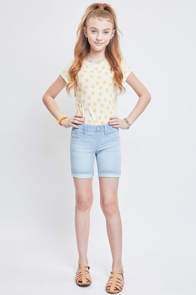 Girls Essential Cuffed Pull On Bermuda Shorts