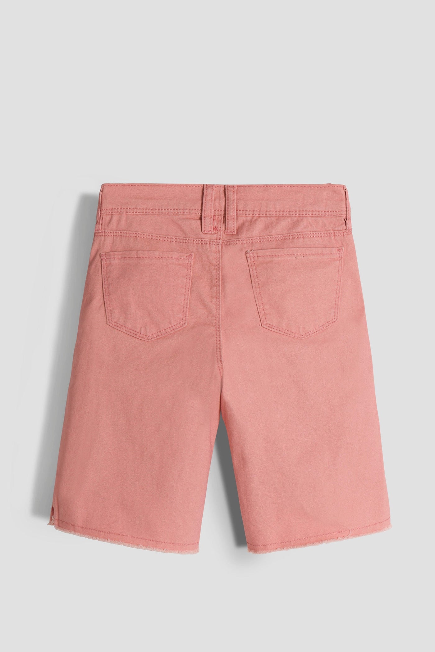 Girls Twill Frayed Hem Bike Shorts