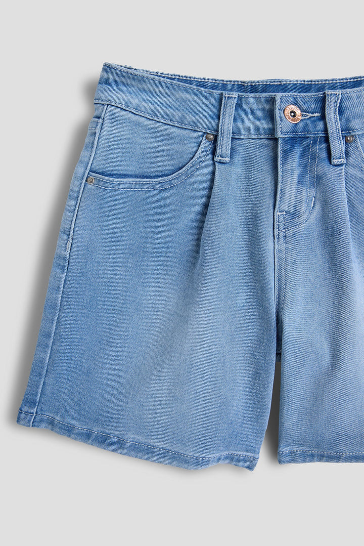 Girls Front Pleat Jort