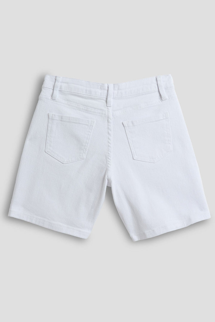 Girls Front Pleat Jort