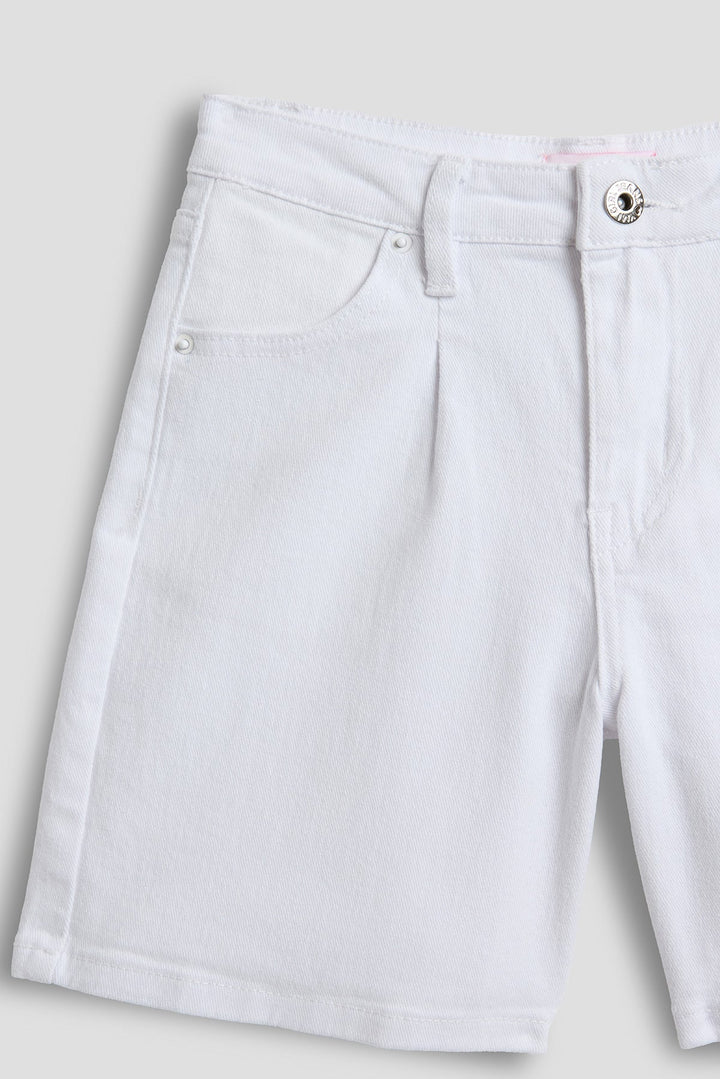 Girls Front Pleat Jort