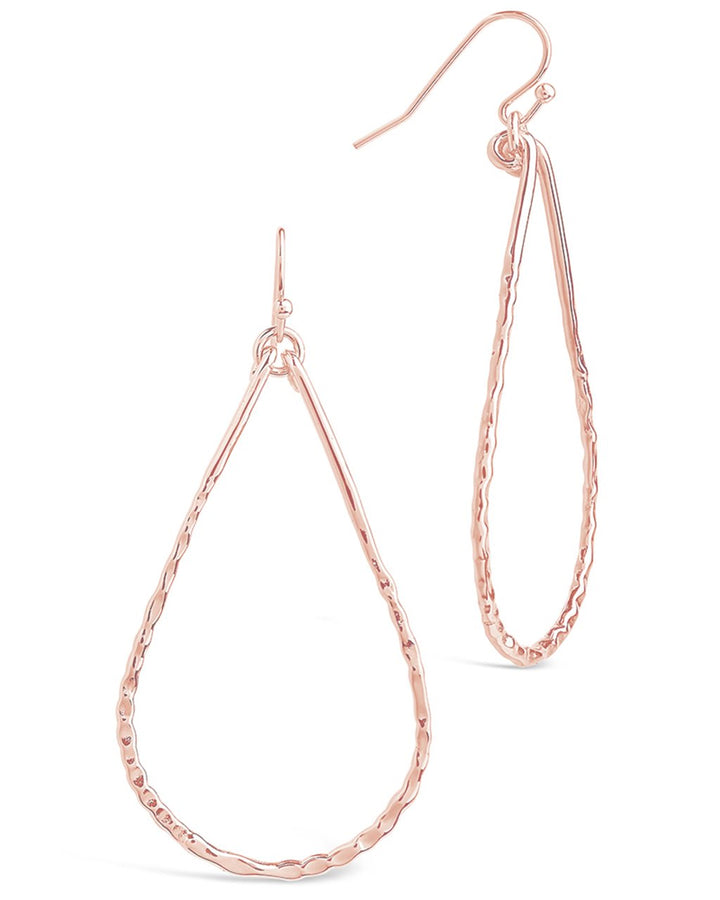 Hammered Teardrop Dangle Earring