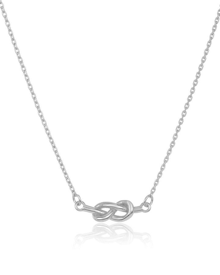 Sterling Silver Infinity Love Knot Necklace