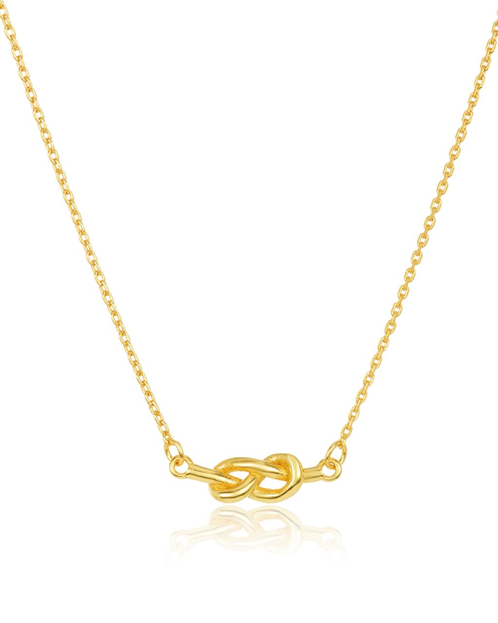 Sterling Silver Infinity Love Knot Necklace