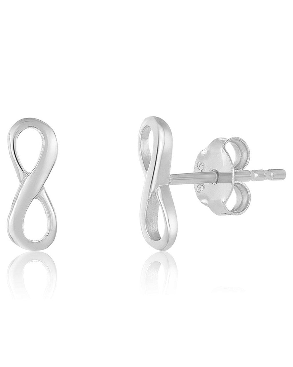 Sterling Silver Heart & Infinity Earring Set of 3