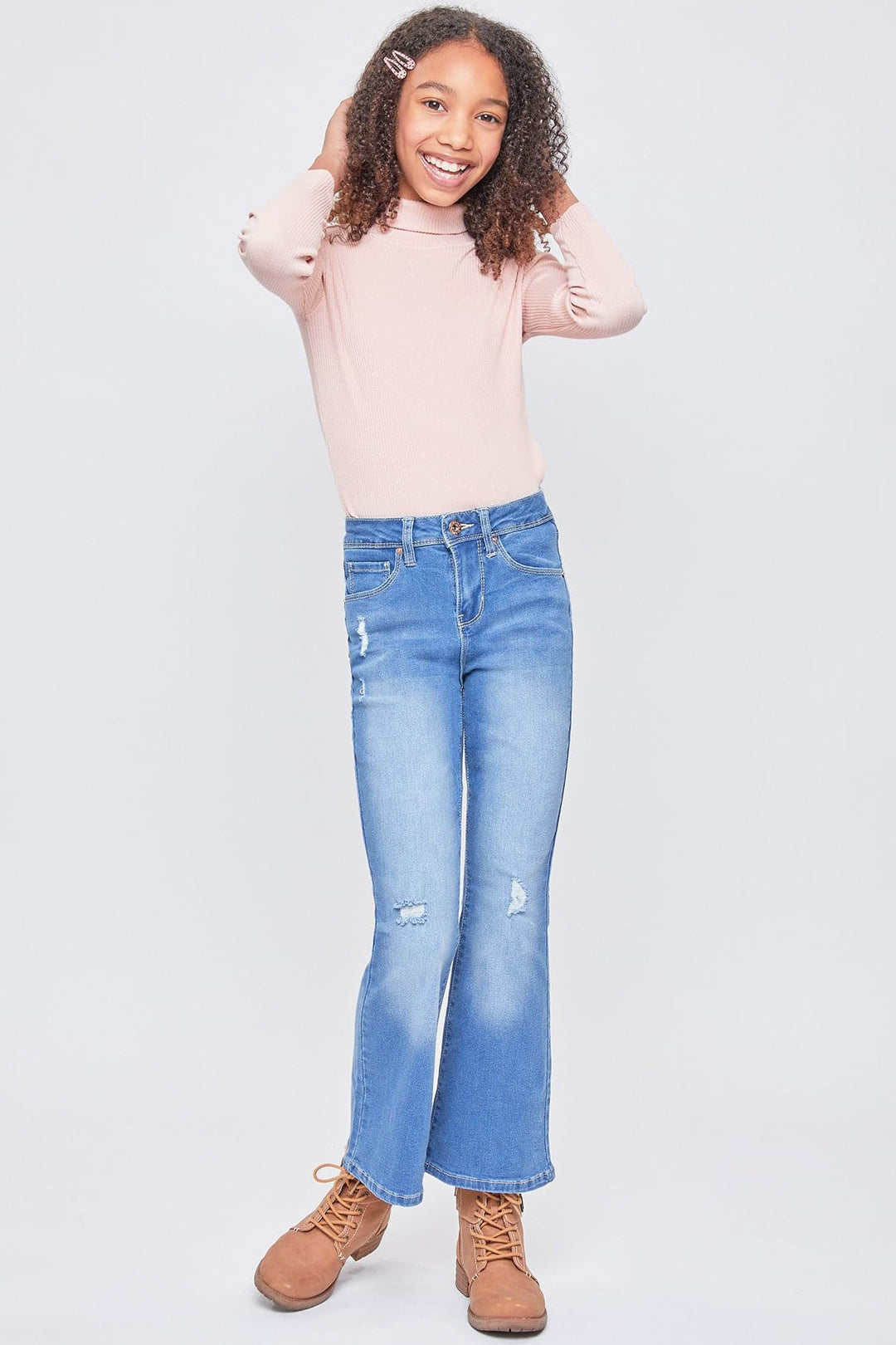 Girls Essential Flare Jeans