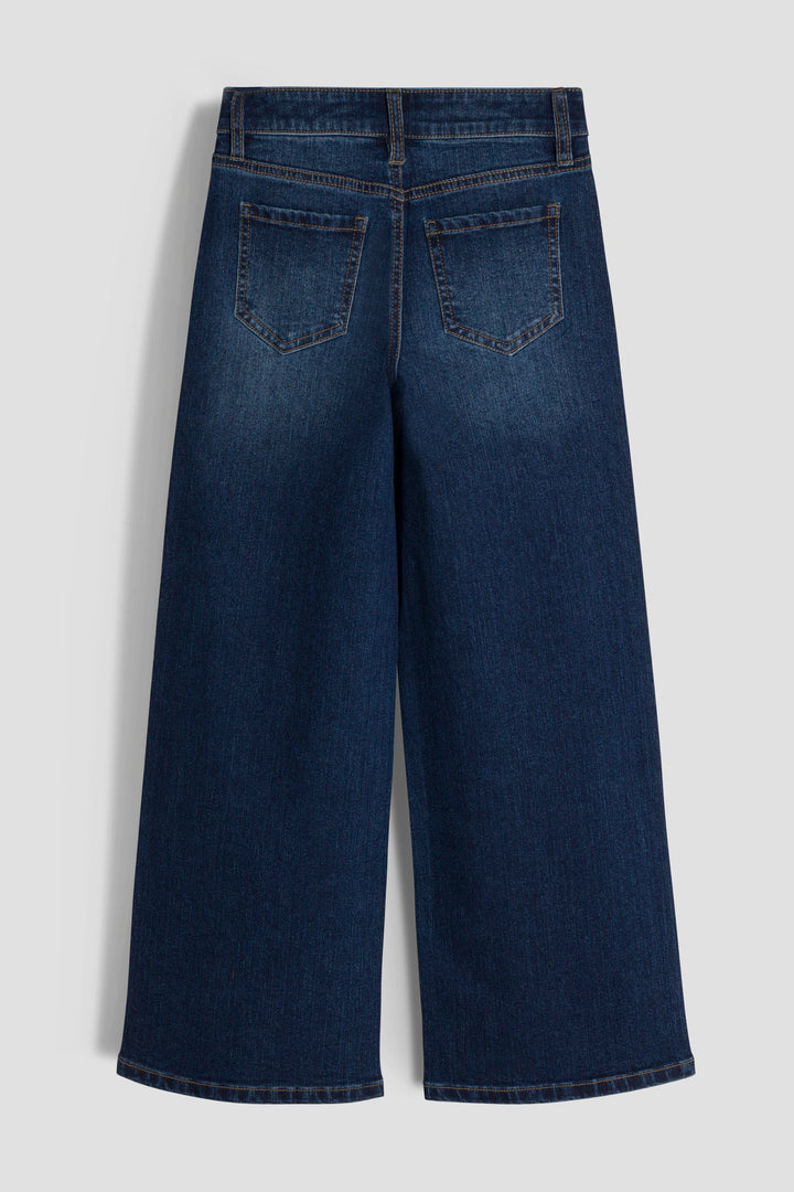 Girls Ava Rhinestone Wide Leg Jeans