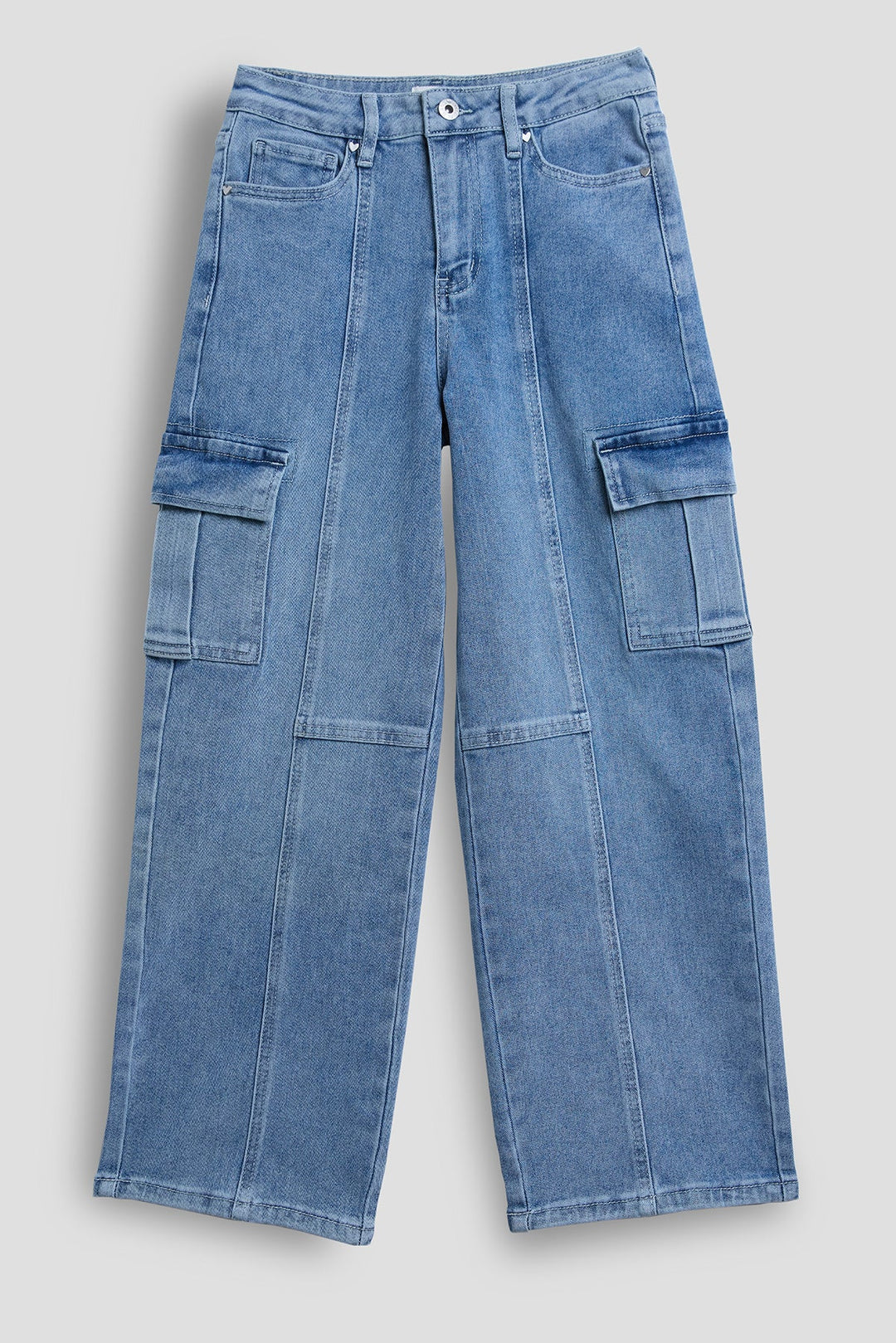Girls Relaxed Cargo Jeans