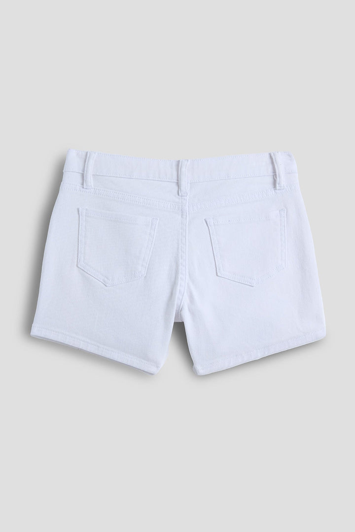 Girls Assymetrical Denim Skort