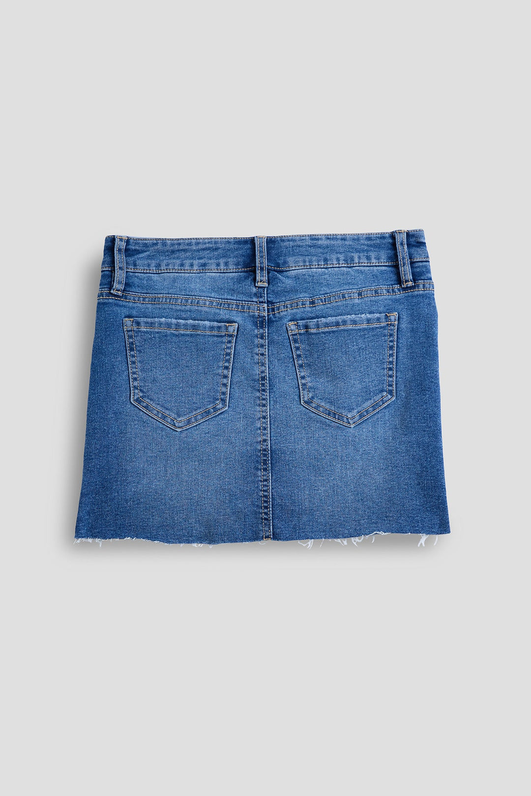 Girls Raw Hem Mini Skort