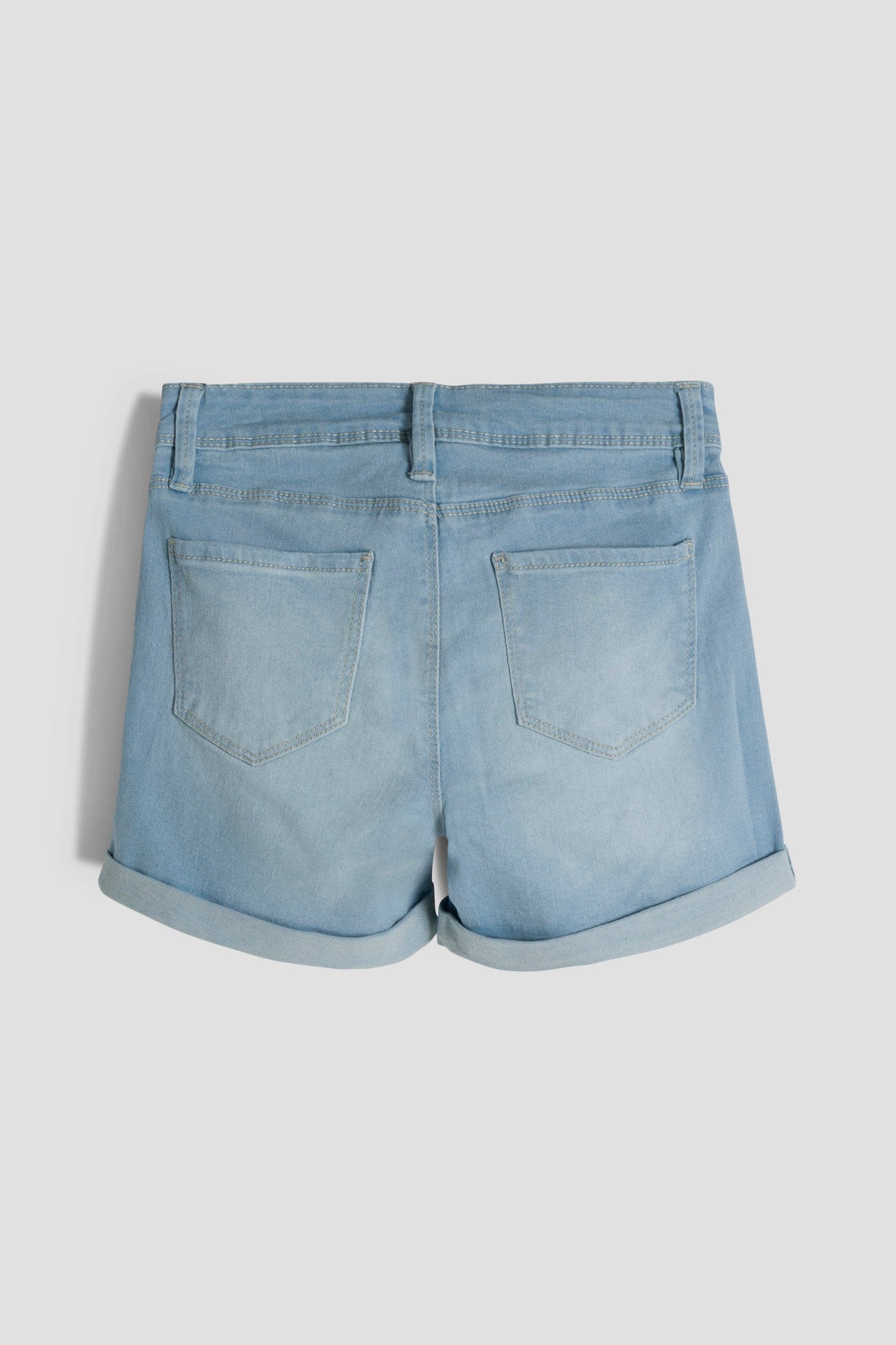 Girls Essential Cuffed Shorts Distressed