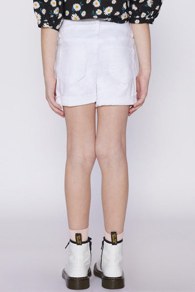 Girls 2-Button Essential Cuffed Shorts