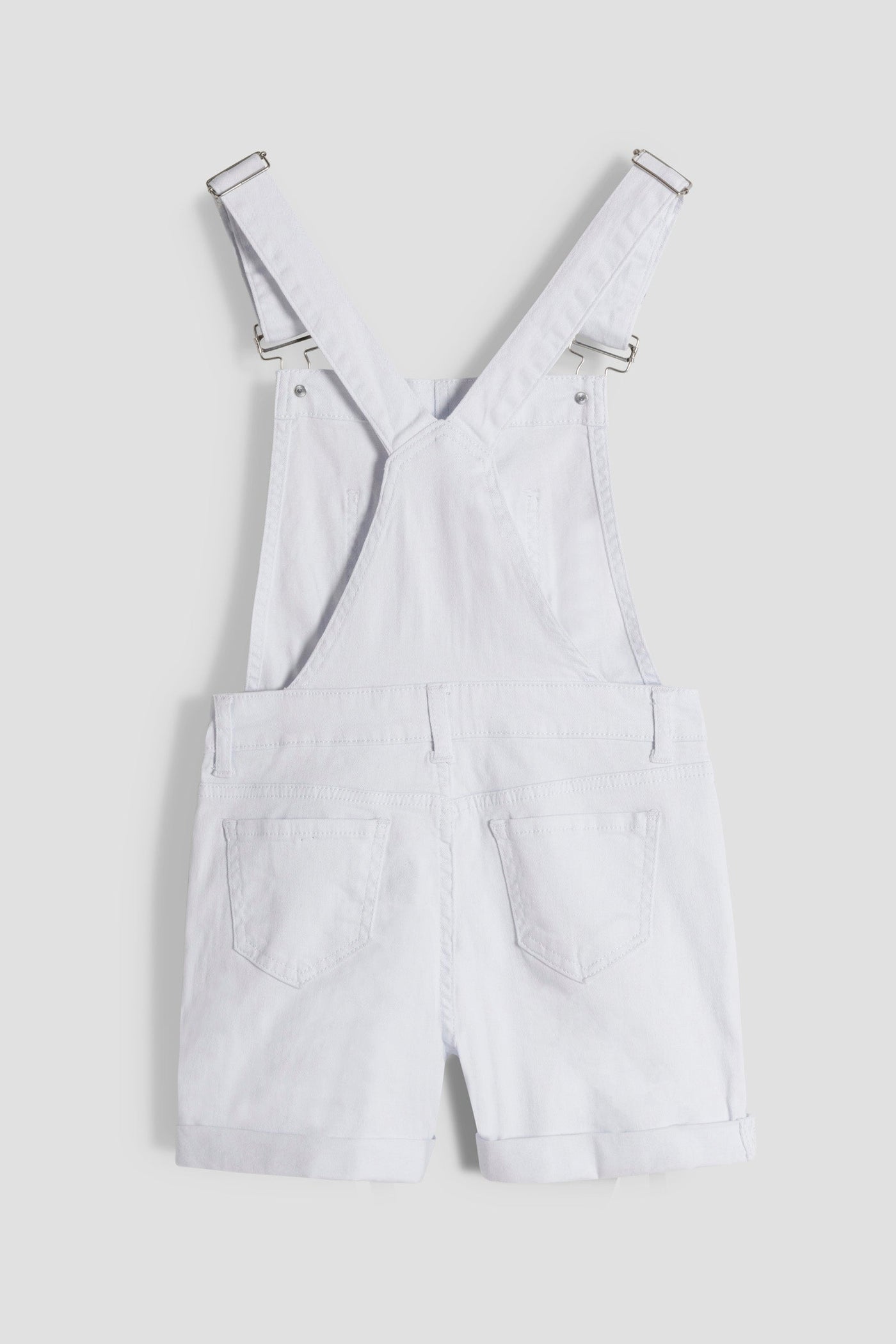 Girls Bib Cuffed Shortalls