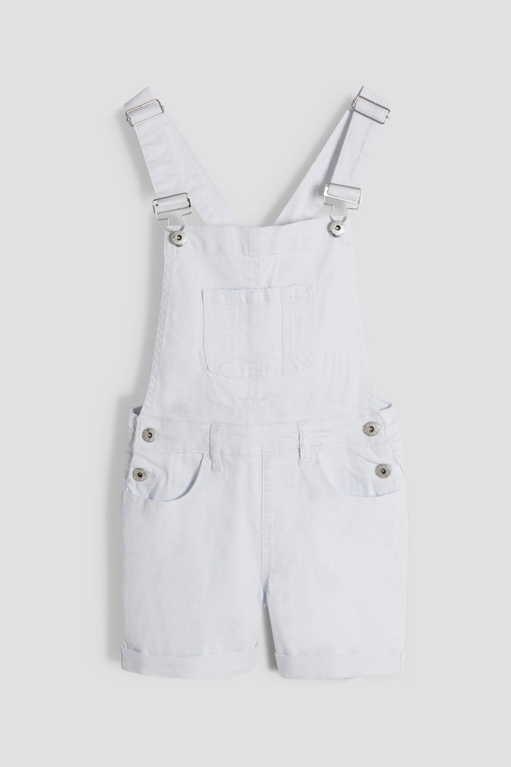 Girls Cuffed Bib Shortalls