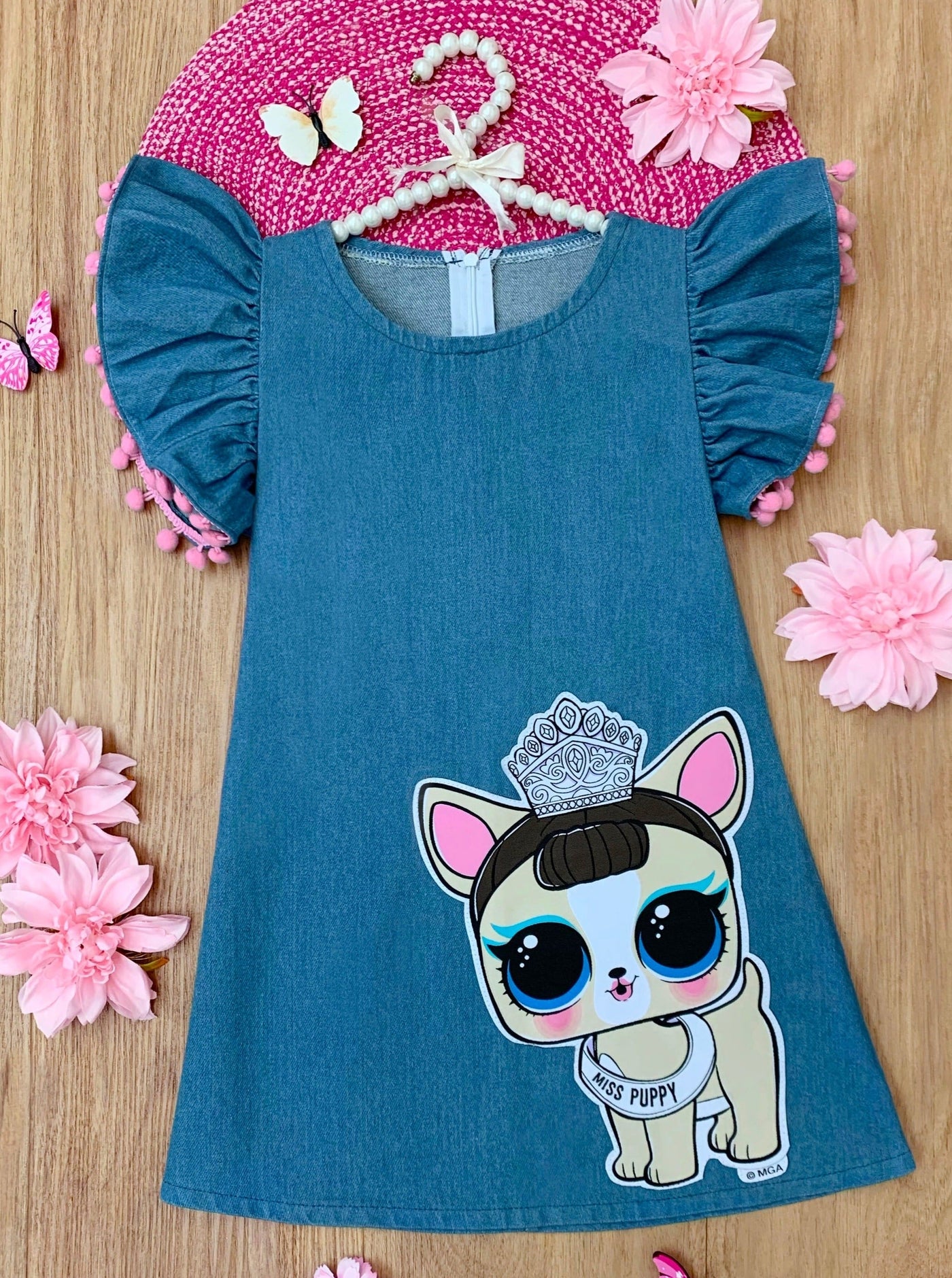 L.O.L. SURPRISE! Miss Puppy Denim Dress