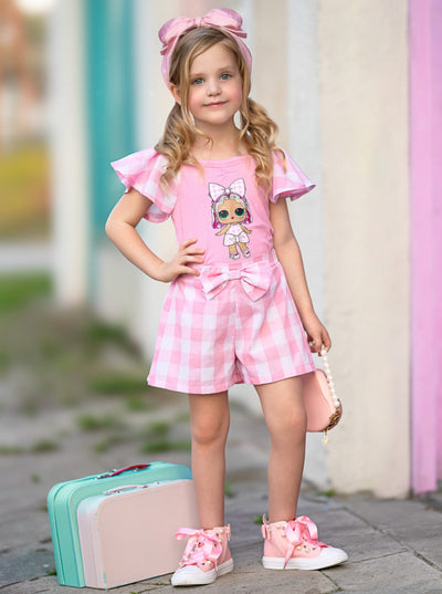 L.O.L. SURPRISE! Cheery Cherry Pink Gingham Short Set