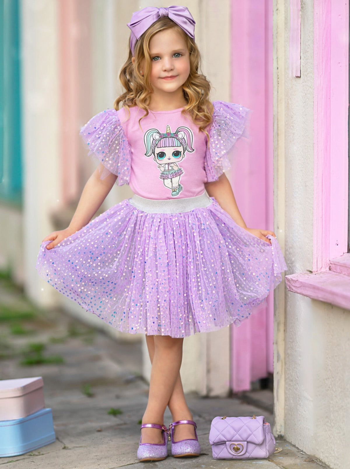 L.O.L. SURPRISE! Unicorn Shimmer Tulle Skirt Set