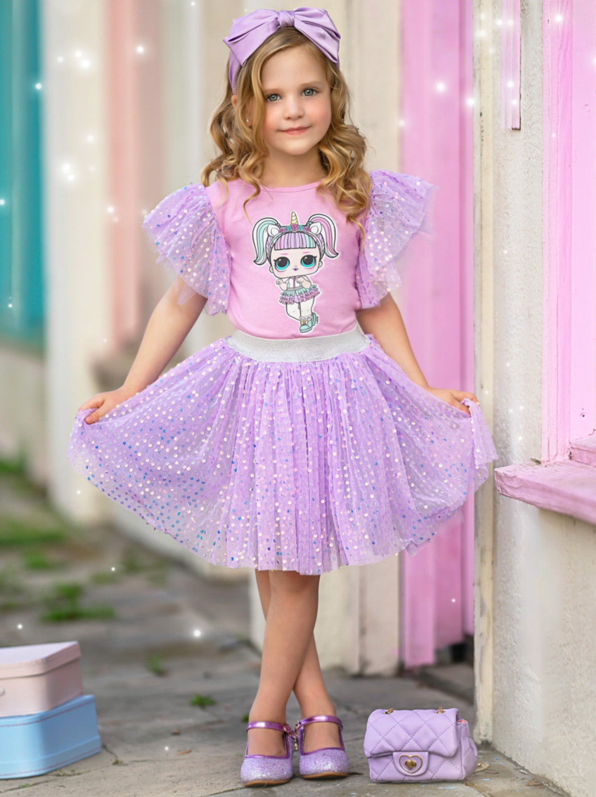 L.O.L. SURPRISE! Unicorn Shimmer Tulle Skirt Set