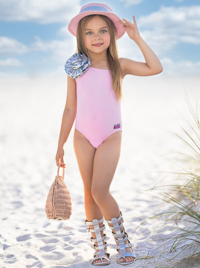 L.O.L. SURPRISE! Kitty Queen One Shoulder Swimsuit