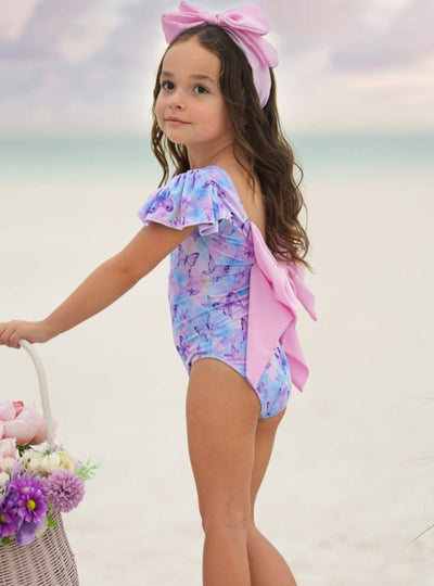 Butterfly Dreams Flutter Sleeve One Piece Swimsuit