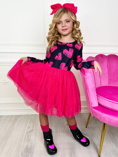 Little Miss Sweetie Shimmer Tutu Dress