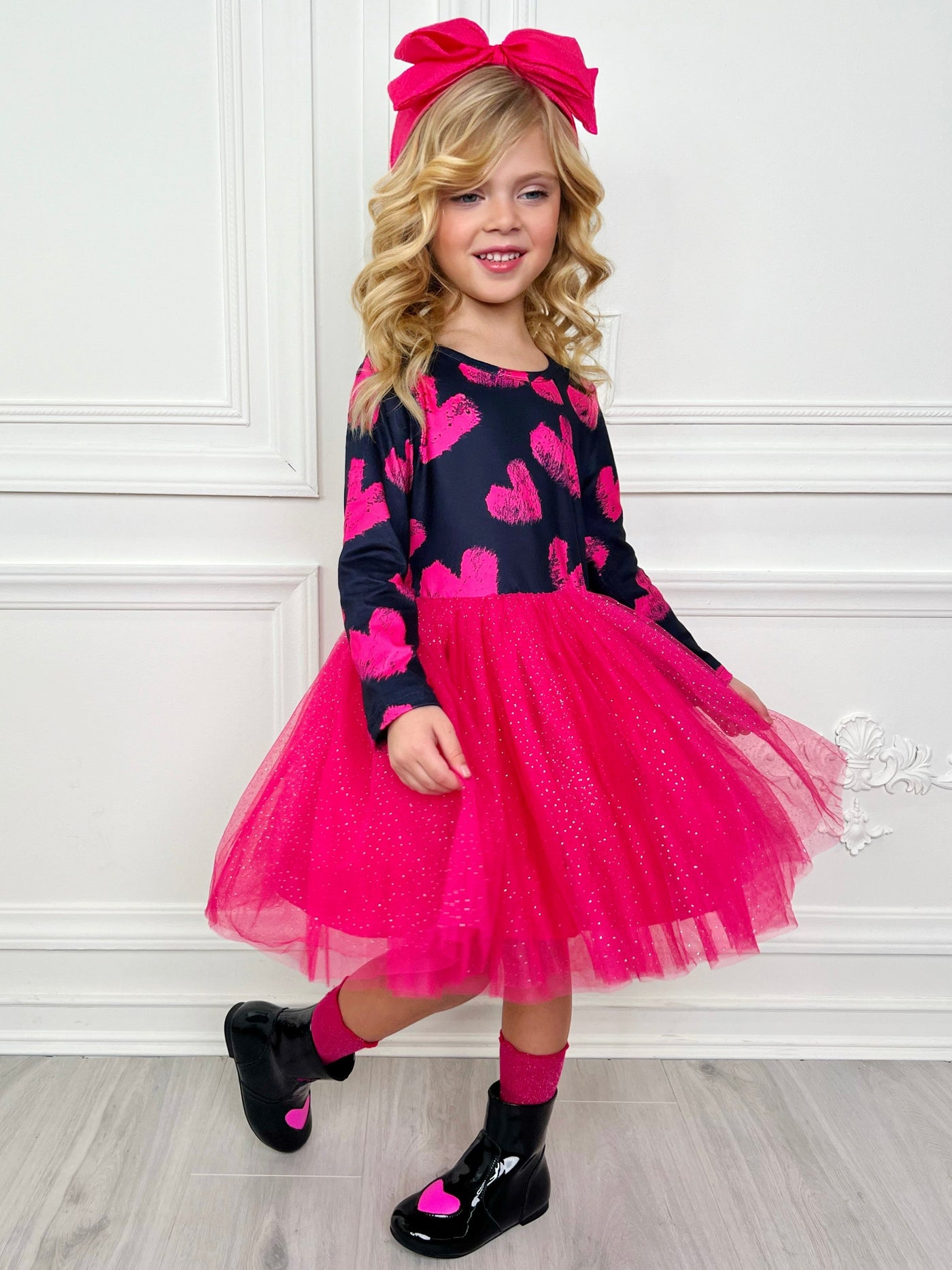 Little Miss Sweetie Shimmer Tutu Dress