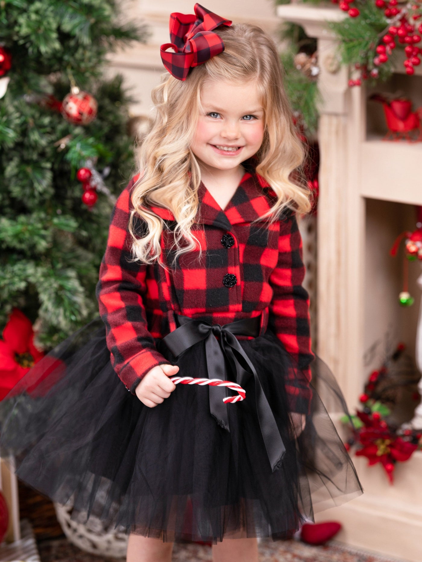 Pretty Plaid Blazer Tutu Dress