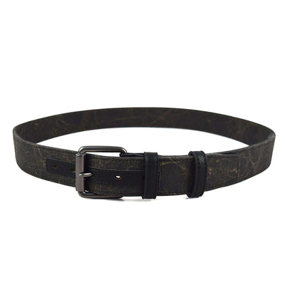 Gunmetal Roller Italian Kraft Paper Vegan Belt (Sizes 32-36)