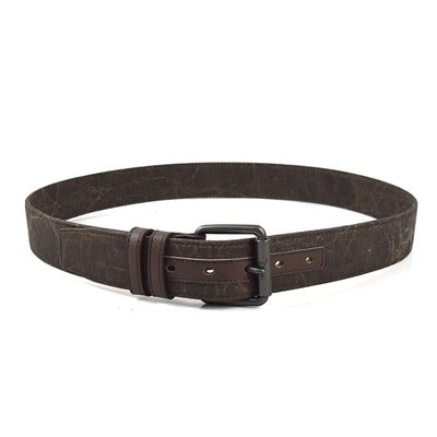 Gunmetal Roller Italian Kraft Paper Vegan Belt (Sizes 32-36)