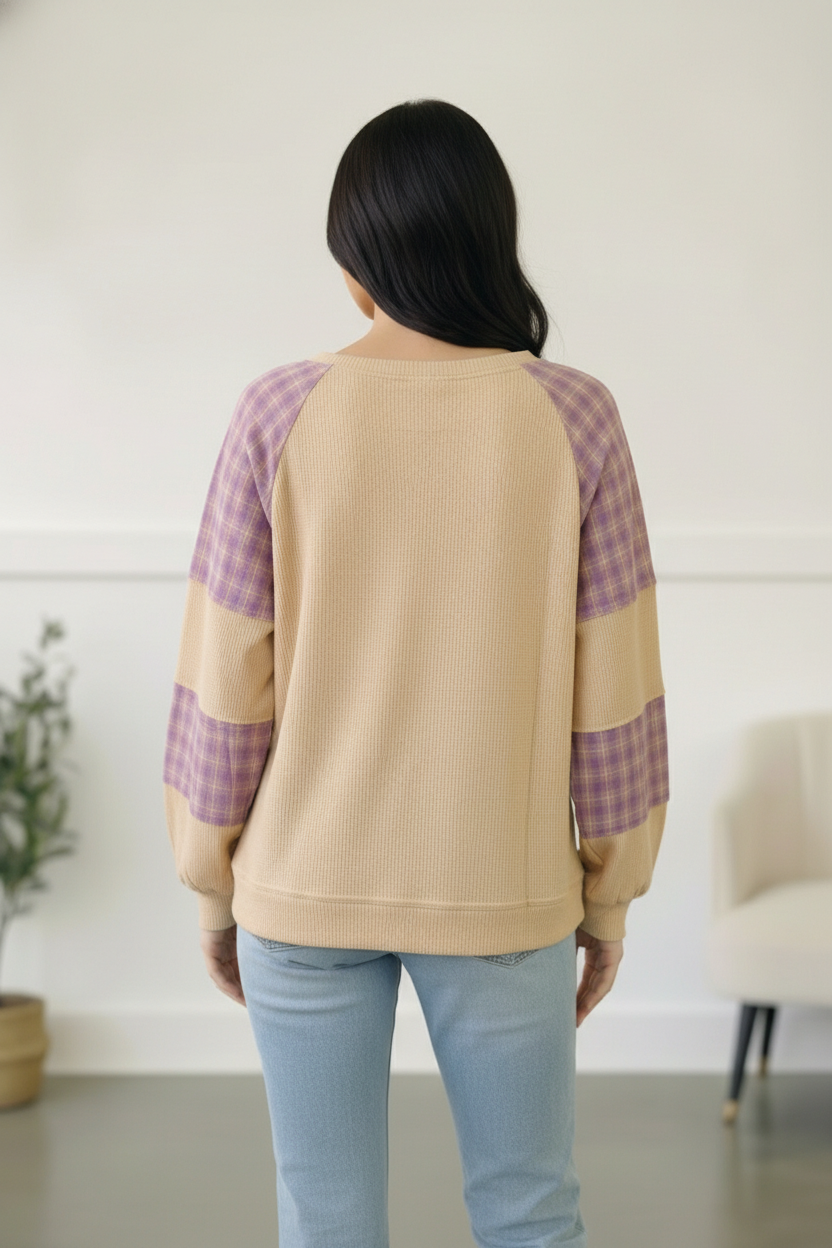 Country Cozy Oatmeal Long Sleeve Thermal