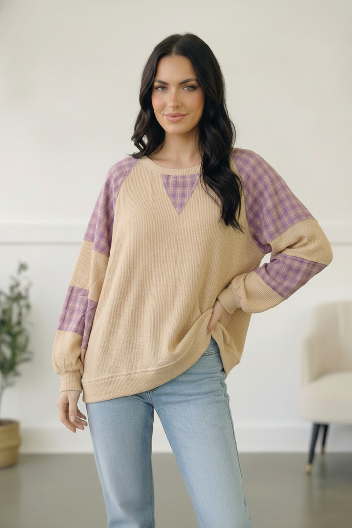Country Cozy Oatmeal Long Sleeve Thermal
