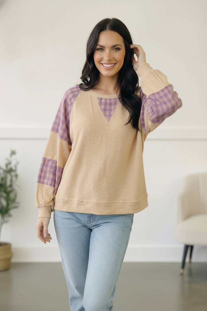 Country Cozy Oatmeal Long Sleeve Thermal