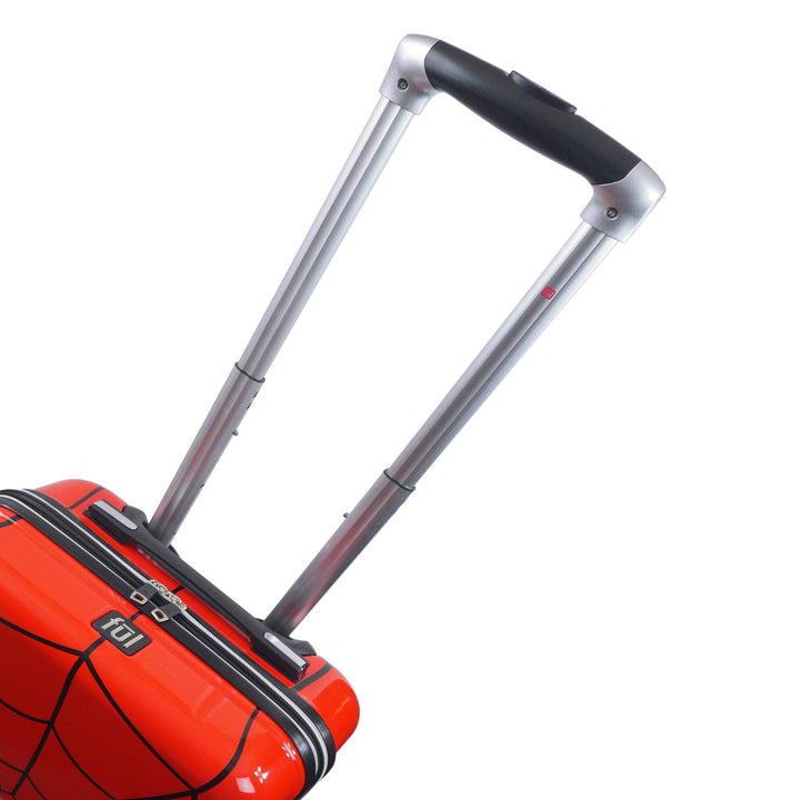 Marvel Spiderman Mask FŪL 21" Hard Rolling Luggage, Red