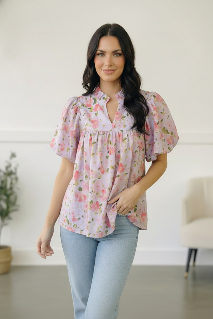 Painted Blossoms Posey Top