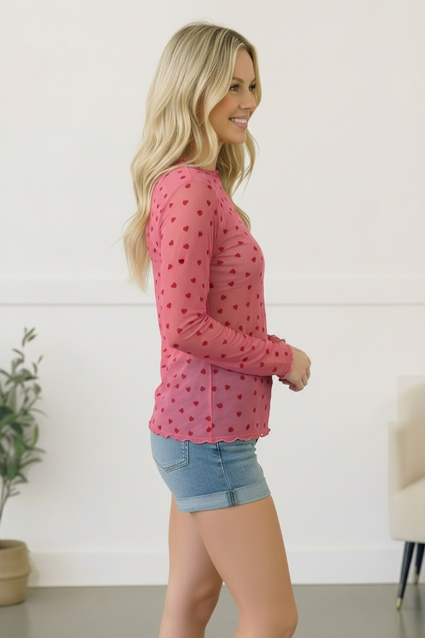 All Heart Mesh Top