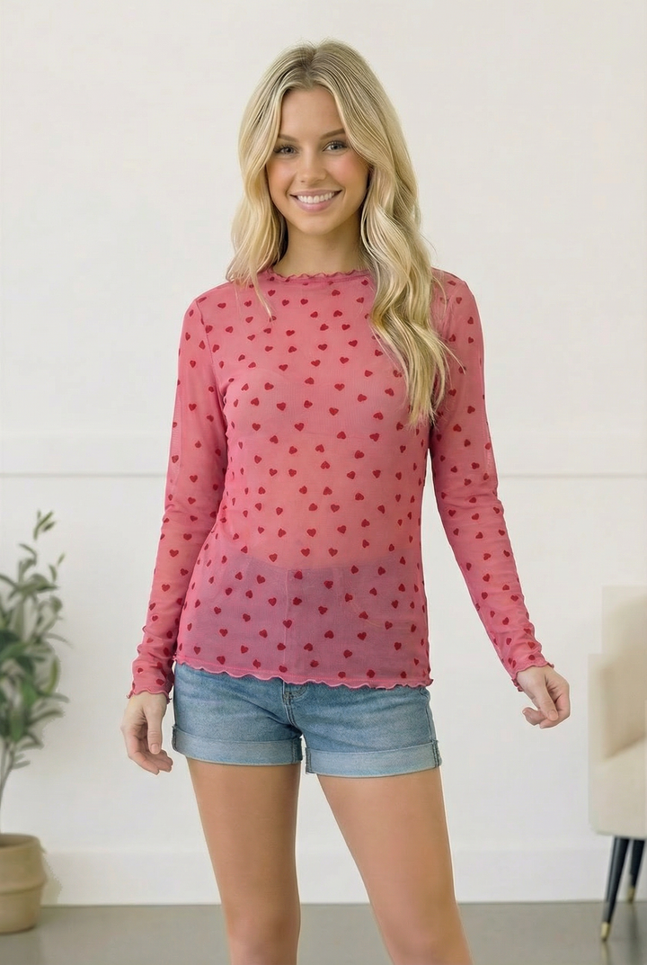 All Heart Mesh Top