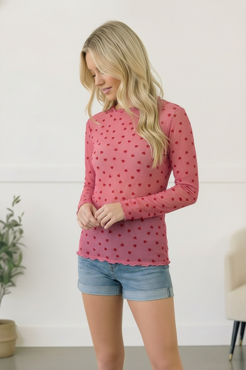 All Heart Mesh Top