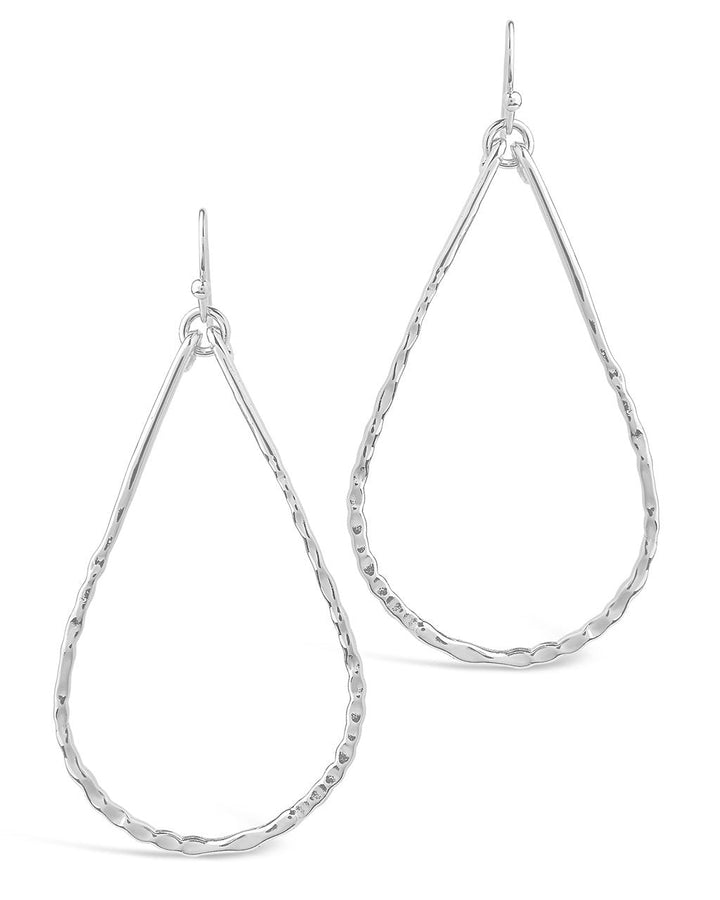 Hammered Teardrop Dangle Earring