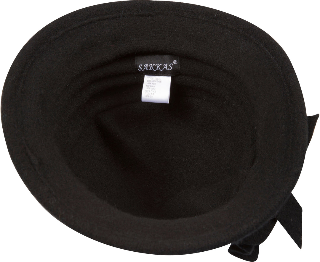 Sakkas Loren Bow Wool Hat