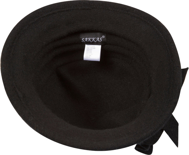 Sakkas Loren Bow Wool Hat