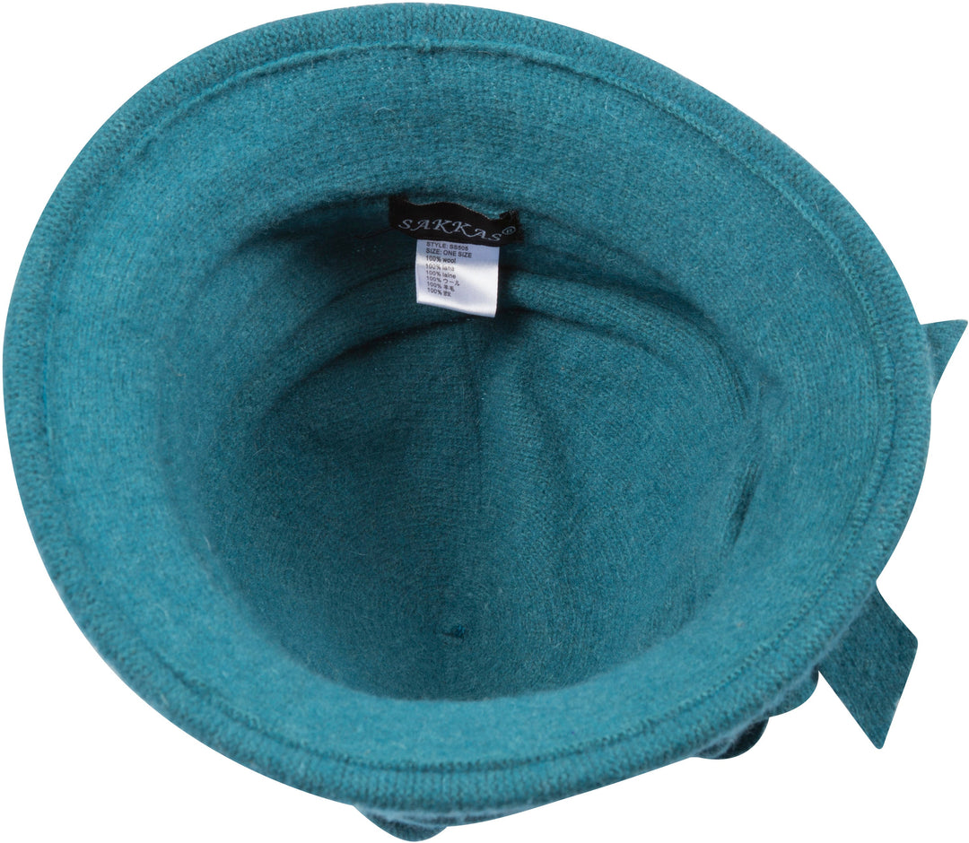 Sakkas Loren Bow Wool Hat