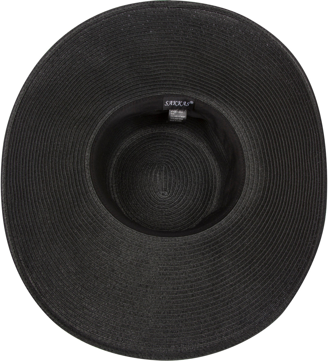 Sakkas Daisy UPF 50+ 100% Paper Straw Flower Accent Wide Brim Floppy Hat