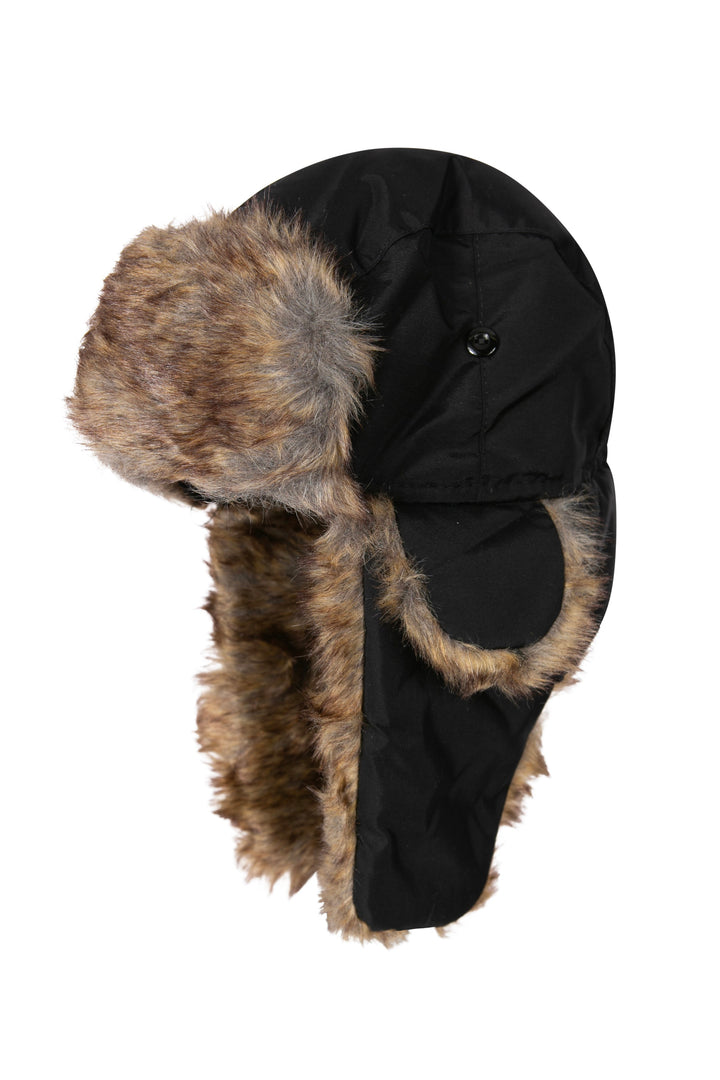 Sakkas Unisex Trooper Trapper Ushanka Hat Faux Fur Lined w / Ear Flaps Warm Russian Aviator Windproof Cold Weather Outdoors