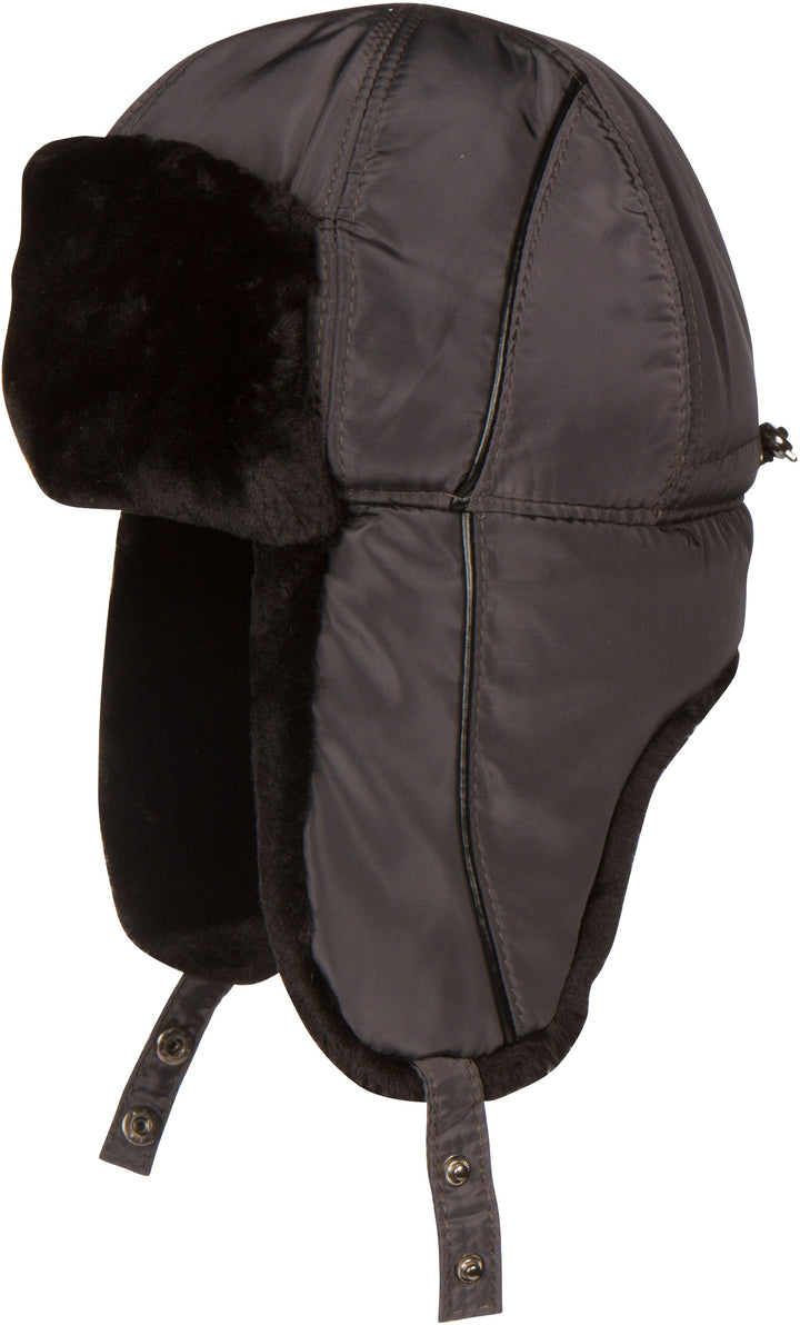 Sakkas Victor Unisex Adjustable Warm Russian Aviator Trooper Trapper Ushanka Hat Faux Mink Fur and Nylon Cold Weather Outdoor