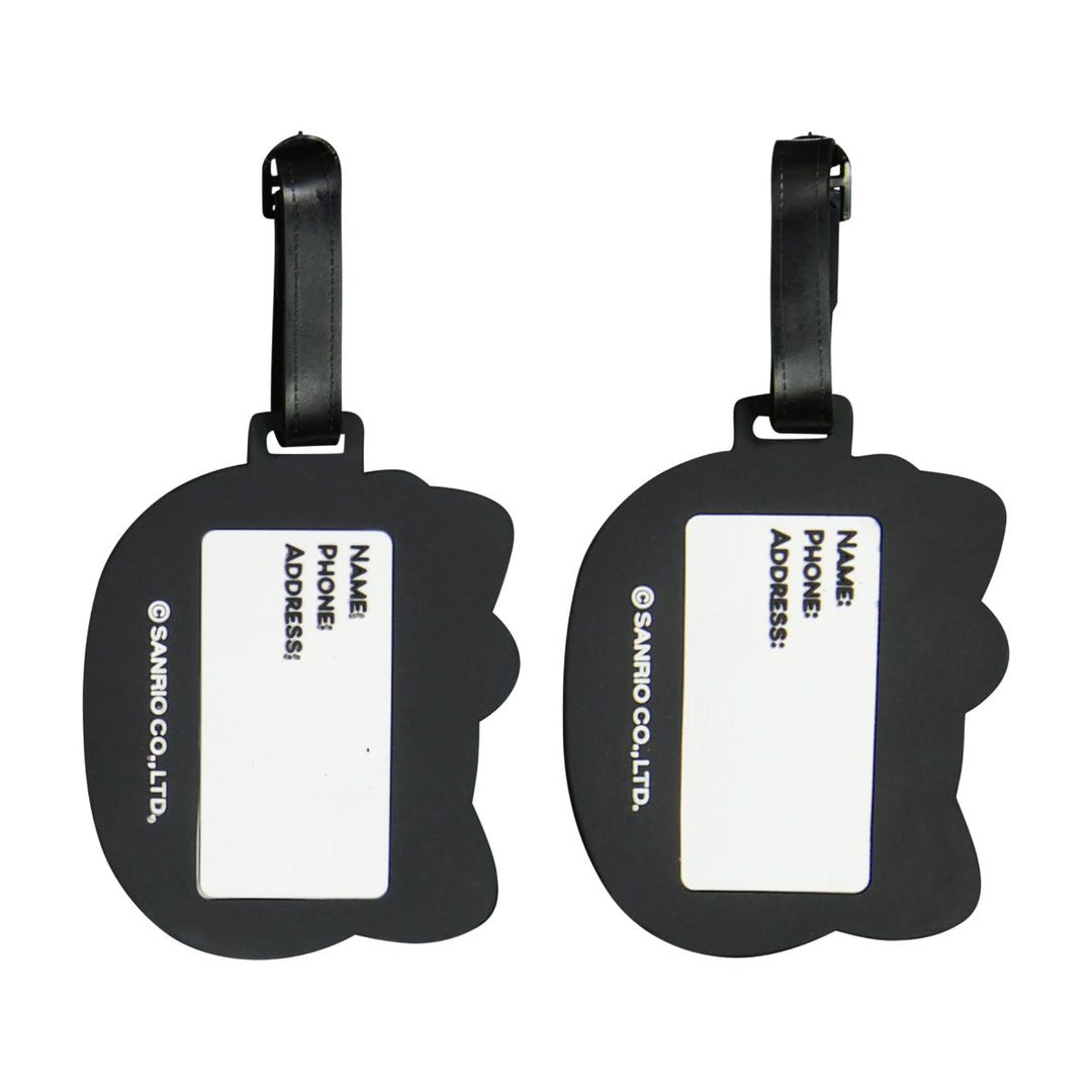 Hello Kitty Head 2-Piece White Luggage Tag Set