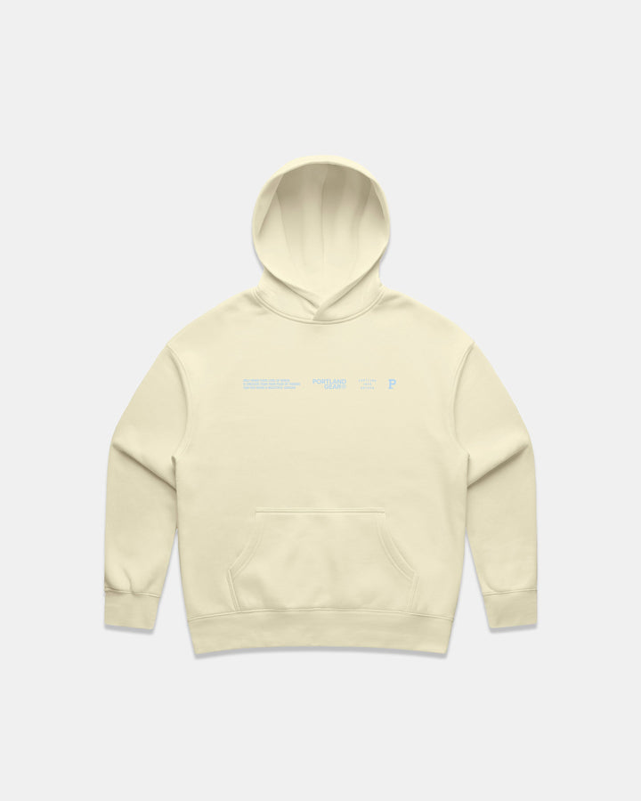 Women's Sueded Slogan Hoodie - Butter