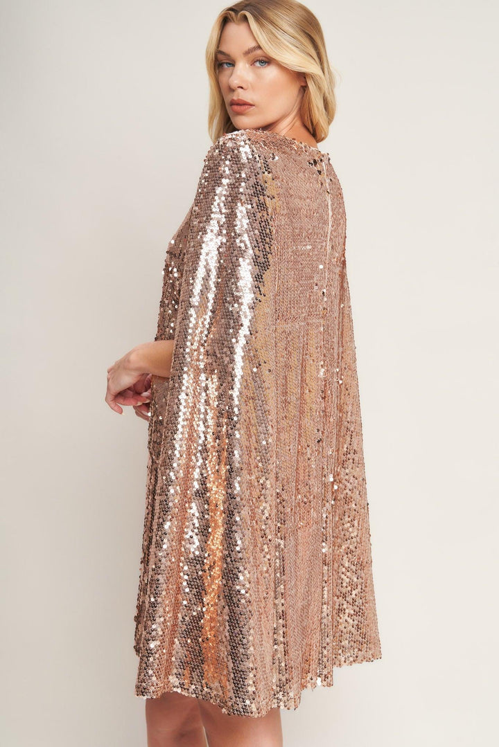 SPECIAL TREATMENT SEQUIN MINI DRESS