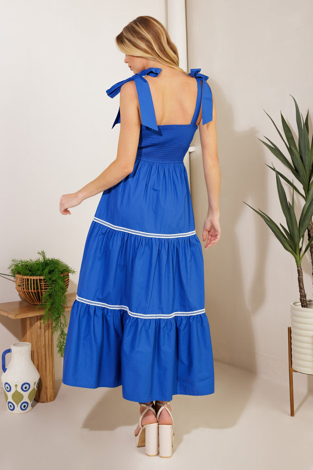 BETTER THAN EVER POPLIN MIDI DRESS